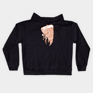 Foodle Pizza by Lei Melendres Kids Hoodie